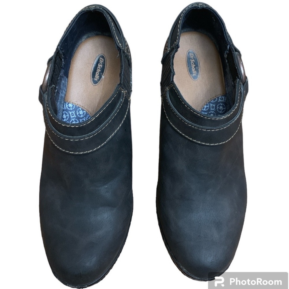 Dr Scholls Womens Blakely Ankle Boot Wedge Heel Black Y2K 90’s Size: 7.5 - Picture 2 of 9